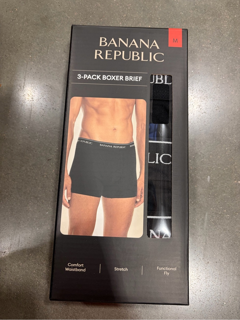 Banana Republic Men’s 3-Pack Boxer Briefs - Black new in box sealed